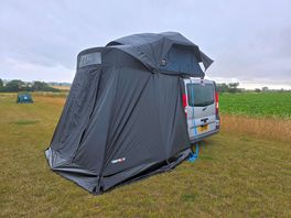 Our tentbox on our van with awning.