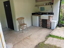 Outside wash area