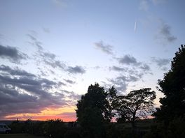 Sun setting over whitegate