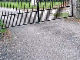 Gates padlocked