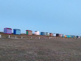 Bech huts by night