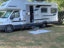 Our pitch was a good size in a lovely spot.