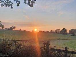 Stunning sun set