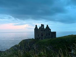 Dunskey castle from our pitch