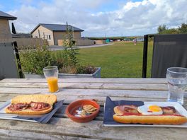 Heritage coast campsite breakfast