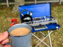 Me having a cuppa early in the morning when everyone else is still sleeping