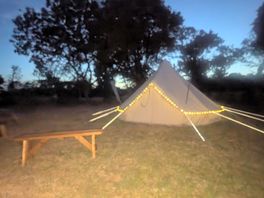 Tent at night