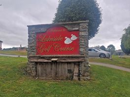 Golf club up the road
