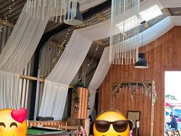 Lovely barn bar with pool table and darts