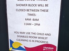 Not this week!!!!!! never once was it closed for cleaning.