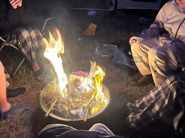 And a lovely night fire