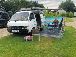 Great pitch at halesworth holiday park.