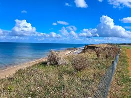 Beautiful coastal path walks from the site