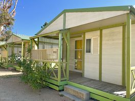 Static caravan exterior