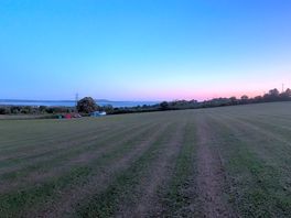 As the sun was setting