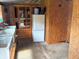 Main toilet & shower block - spotlessly clean, sinks & washing up stuff provided, fridge if needed