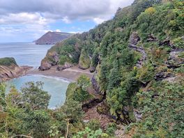 Scence from the top of the campsite of the bay