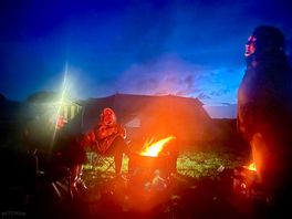 Fire pits roaring !