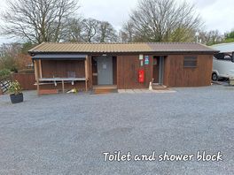 Shower/ toilet/ washing up building.