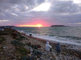 Sunset from the beach