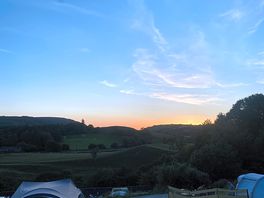 Sunset over camp