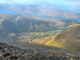 A lovely view of the camping site comming down
