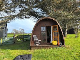 The camping pod is small but very nice