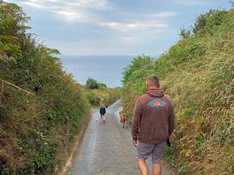 Walk down to hemmick beach.