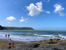 Tresaith beach within walking distance