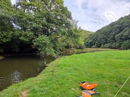 View down the river from the pitch
