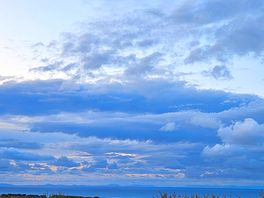 Dusky sea view.