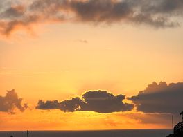 Sunset from the pitch