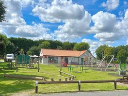 Camp reception, behind the children’s play area