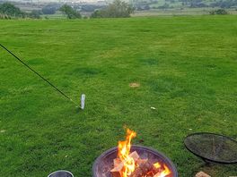 Enjoying our fire pit