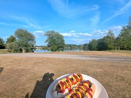 View from bbq at pitch