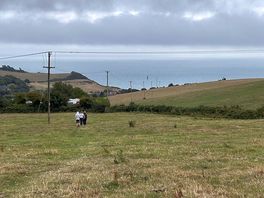 You can see the sea.