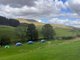 View from my tent on the upper level