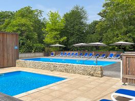 The pool for grown ups and toddlers, beautifully maintained!