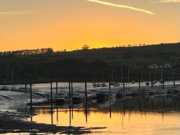 Kirkcudbright sunset from harbour