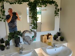 Camp ground toilets and shower room.