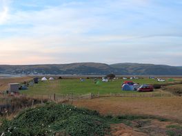 View of campsite from near entrance