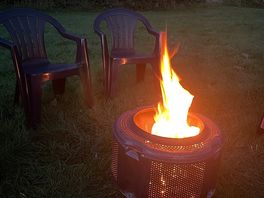 Cosy camp fire