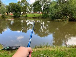 Larger of the two fishing lakes