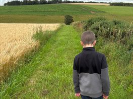 Nice walk around the barley field.