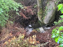 Waterfall by the entrance
