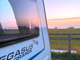 Sunset over paddock