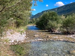 The pretty, shallow river