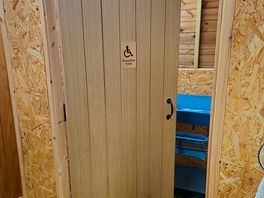 Baby changing area and accessible bathroom if needed