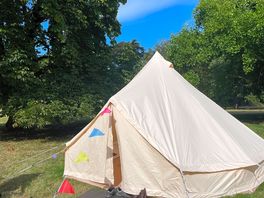 Our tent under the tree