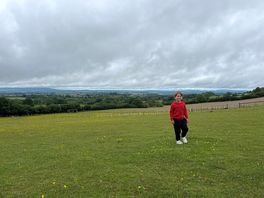 My son loved the open fields. free to roam
